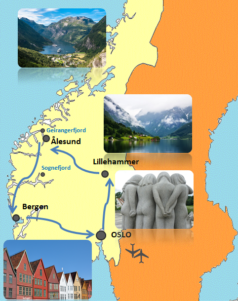 PETIT TOUR ENTRE FJORDS & TROLLS